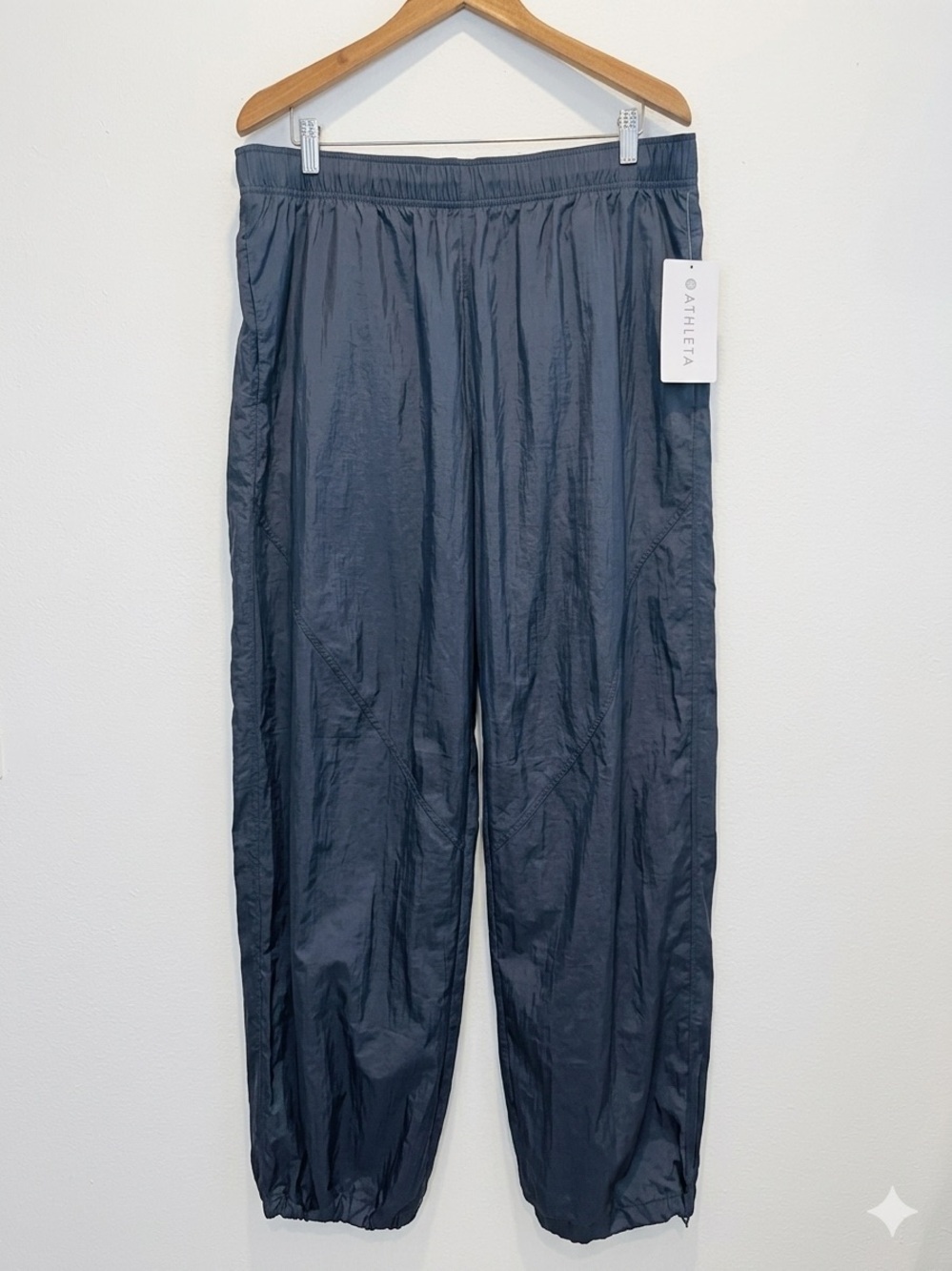 Athleta Lunar Sheen Utility Mid Rise Paint Woman’s XL NWT Style #767533 Blue